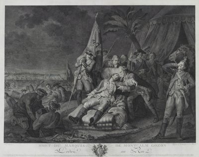 Muerte del Marqués de Montcalm Gozon de Juste Chevillet