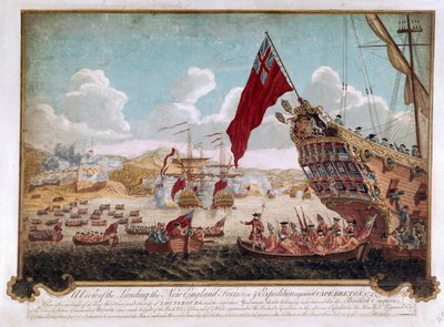 La captura de Louisbourg, 1745 de Justin Stevens