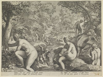 Bañar a las mujeres y a los hombres
Amore Letheo
Diferentes aspectos del amor (título de la serie) de Justus Sadeler (attributed to)