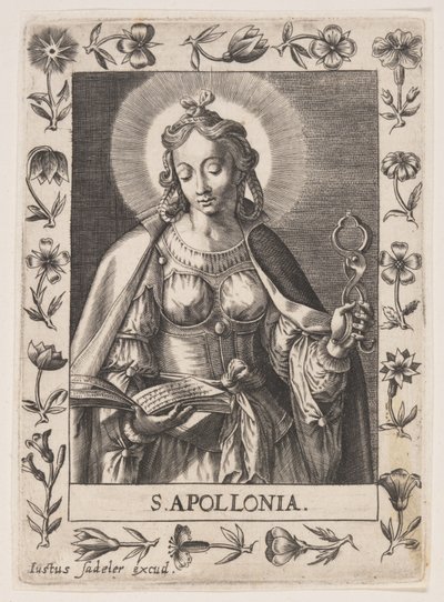 Santa Apolonia de Justus Sadeler