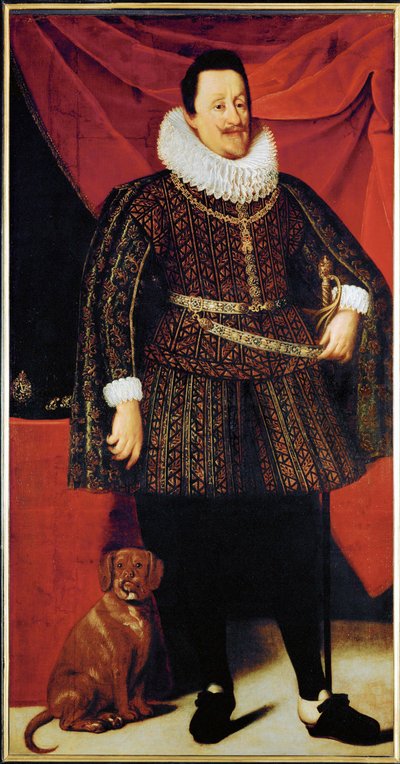 Emperador Fernando II, esposo de María Ana de Baviera y Eleonor Gonzaga ... (óleo sobre lienzo) de Justus Sustermans