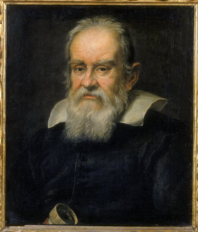 Retrato de Galileo Galilei, astrónomo italiano de Justus Sustermans