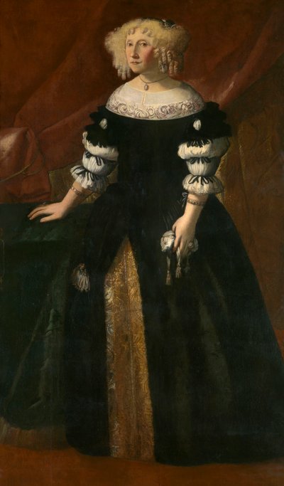 Retrato de una dama (óleo sobre lienzo) de Justus Sustermans