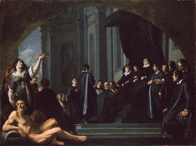 Los senadores de Florencia jurando lealtad a Ferdinando II de
