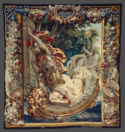 Cleopatra pide un tributo a Roma de La historia de César y Cleopatra de Justus van Egmont