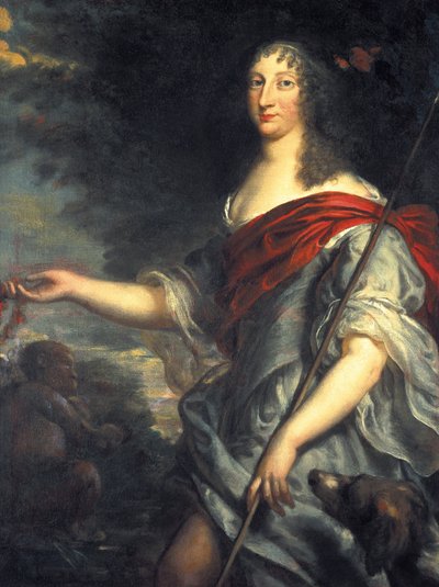 Retrato de la Reina Cristina de Suecia como Diana (1626-1689) de Justus van Egmont