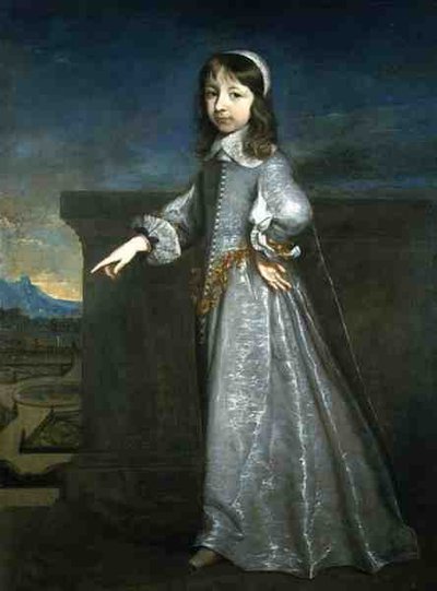 Retrato del Duque de Orleans como un niño de Justus van Egmont