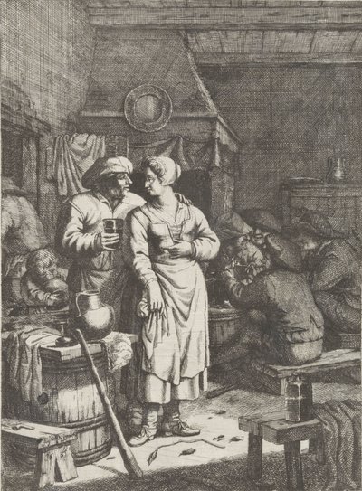 Escena de bar de Justus van den Nijpoort