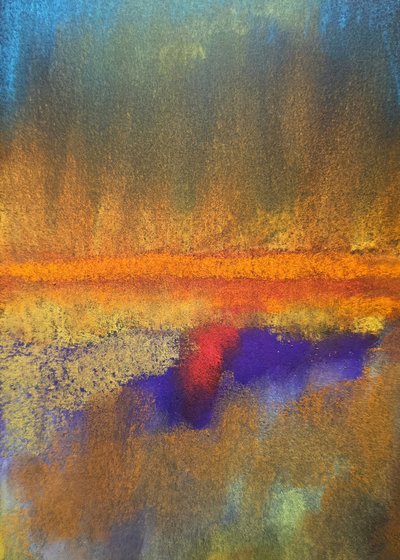 Reflejo abstracto de una puesta de sol de Justyna Jaszke