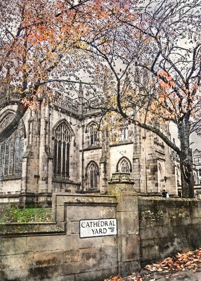 El patio de la catedral en otoño de Justyna Jaszke