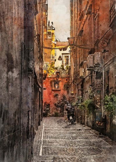 Encantador callejón del casco antiguo de Justyna Jaszke