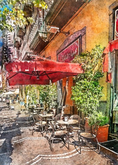 Una cafetería al aire libre con mucho encanto de Justyna Jaszke