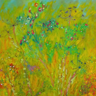 Campo colorido de flores silvestres de Justyna Jaszke