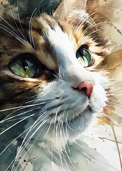 Ojos de gato curiosos de Justyna Jaszke