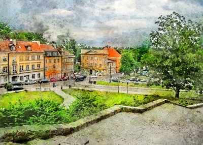 Vista del parque histórico de la ciudad de Justyna Jaszke