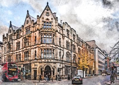 La esquina histórica de Manchester de Justyna Jaszke