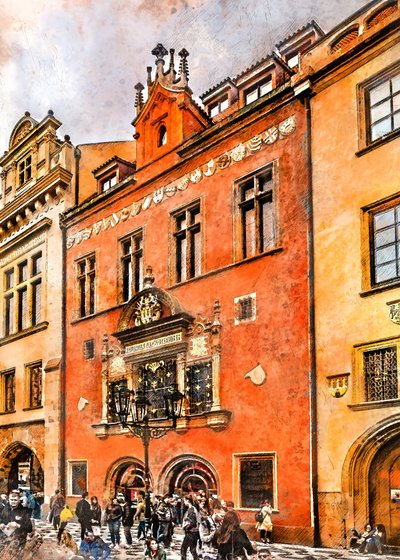 Fachada de la Praga histórica de Justyna Jaszke