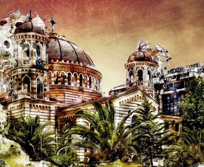 Iglesia ornamentada con palmeras de Justyna Jaszke