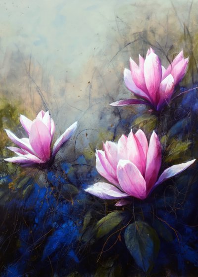 Lirios rosas serenos de Justyna Jaszke