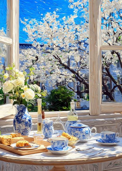 Vista del té «Spring Blossom» de Justyna Jaszke