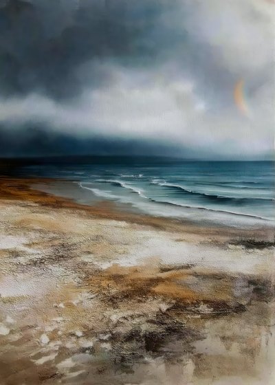Arcoíris de Stormy Beach de Justyna Jaszke
