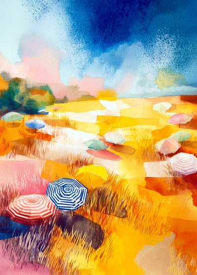 Sombrillas Sunny Field de Justyna Jaszke