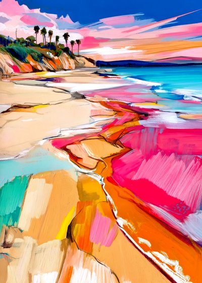 Una puesta de sol costera llena de colorido de Justyna Jaszke