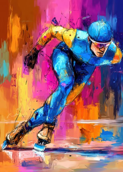 Un patinador de velocidad lleno de energía de Justyna Jaszke