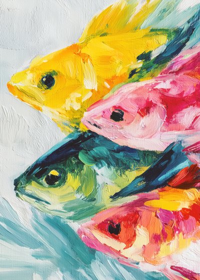 Peces nadando con energía de Justyna Jaszke