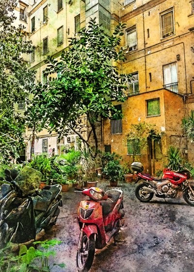 Un patio urbano lleno de vida de Justyna Jaszke