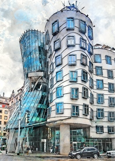La arquitectura ondulada de Praga de Justyna Jaszke