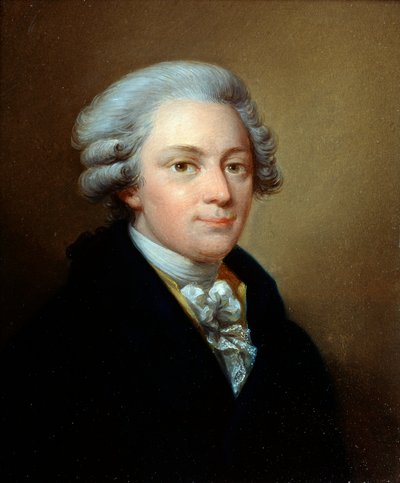 Retrato del compositor Wolfgang Amadeus Mozart de Józef Grassi