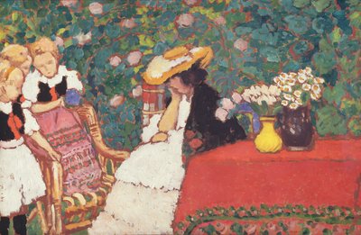 Mujer con tres niñas, c.1909 de József Rippl Rónai