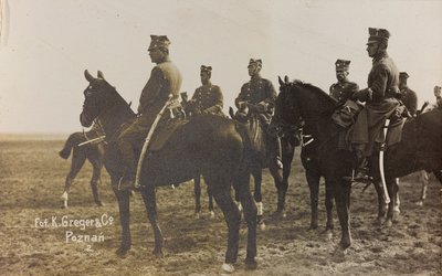 Misión militar en Polonia (Varsovia - Posen) marzo-abril 1919, una batería de caballos en Posen (Poznan) de K. Greger