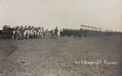 Misión militar en Polonia (Varsovia - Posen) marzo-abril 1919, una batería de caballos en Posen (Poznan) de K. Greger