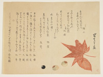 Hojas y nueces de otoño, 1849-76 de K II Skoku