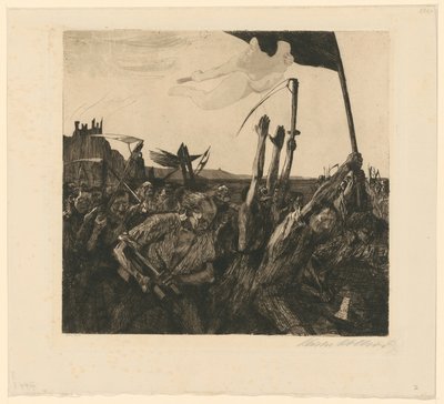 Revuelta (8.º estado) de Käthe Kollwitz