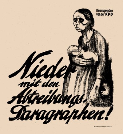 ¡Abajo los párrafos del aborto!, 1923 de Käthe Kollwitz