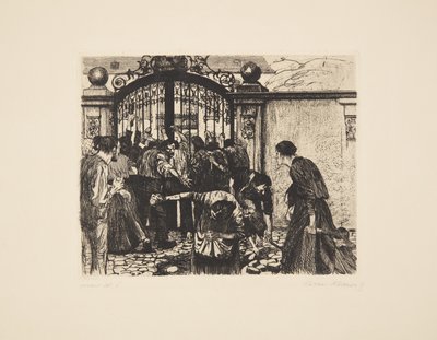 Una revuelta de tejedores - Tormenta de Käthe Kollwitz
