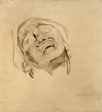Cabeza de mujer de Käthe Kollwitz