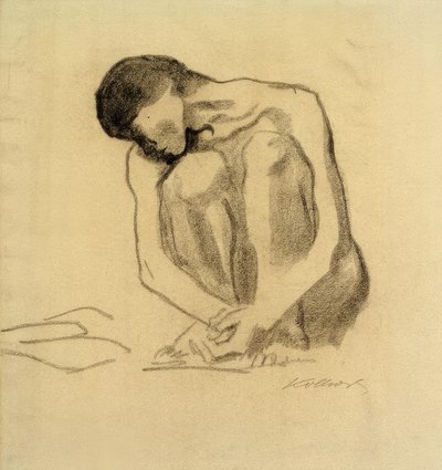 K. Kollwitz, Acto femenino en cuclillas de Käthe Kollwitz