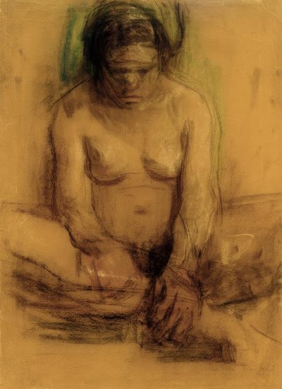 Desnudo femenino sentado de Käthe Kollwitz