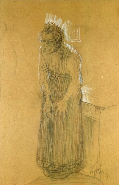 Mujer riendo de Käthe Kollwitz