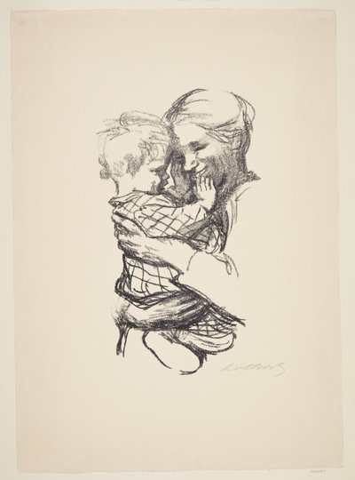 Madre con niño en brazos de Käthe Kollwitz