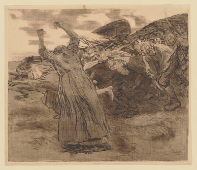 Lámina 5 del ciclo «Guerra campesina» de Käthe Kollwitz