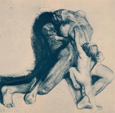 Muerte y mujer de Käthe Kollwitz