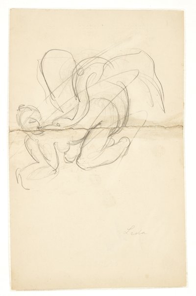 Leda con el cisne de Kai Nielsen