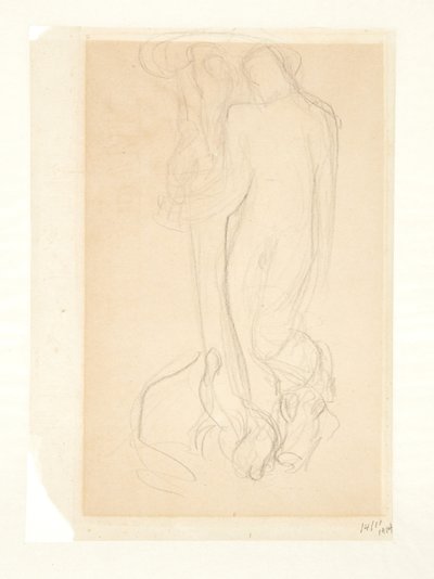 Boceto para "El Señor insufla vida a Eva" de Kai Nielsen