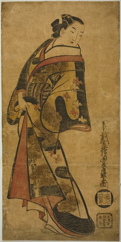 Cortesana de pie de Kaigetsudō Dohan