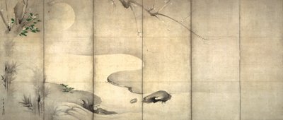 Pino y ciruelo a la luz de la luna de Kaiho Yusho